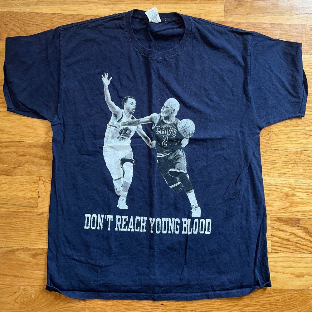 Don't Reach Young Blood - Men's Blue Tshirt - L